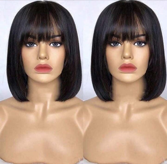 Short Bob Straight Human Hair Wig