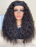 Dark brown headband human hair 20" inch